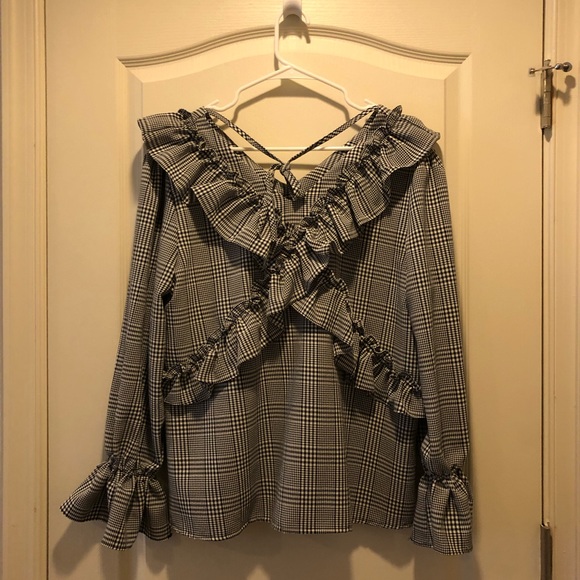 Check pattern blouse - Picture 2 of 4